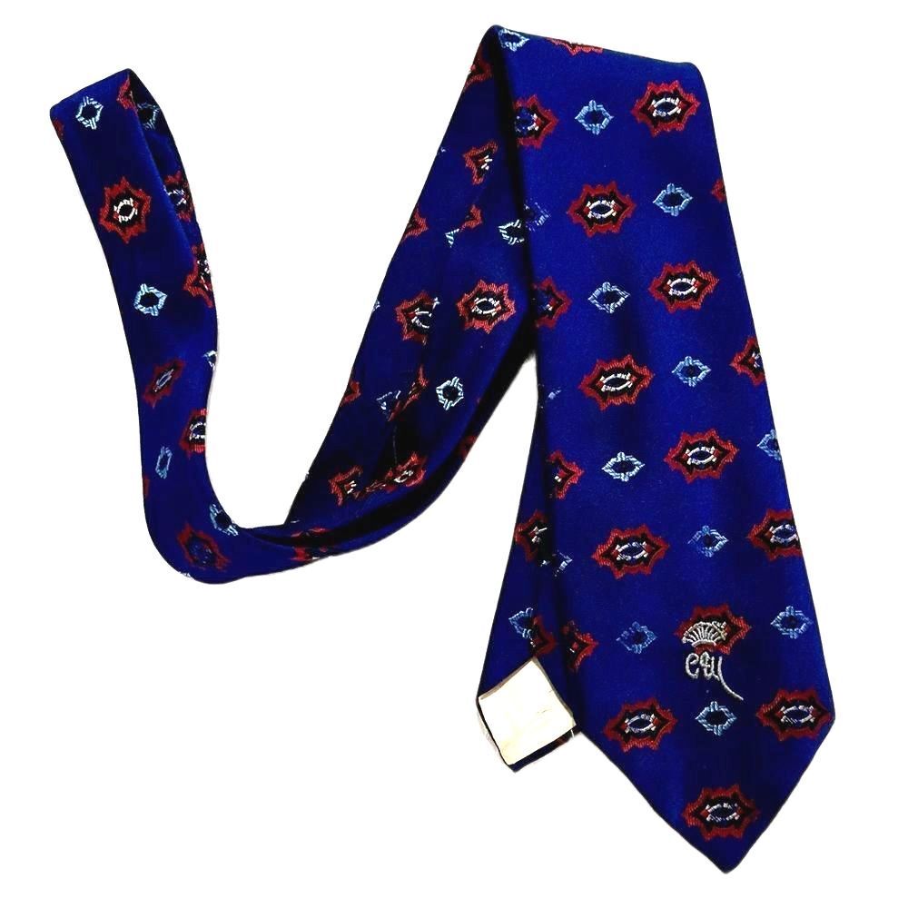 Vintage Countess Mara Limited Ed. Embroidered Signature Necktie